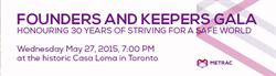 Founders and Keeper Gala, Toronto, 2015-05-27