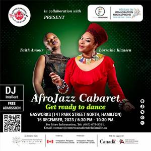 Lorraine Klassen Gasworks, Hamilton - AfroJazz Cabaret - 2023-12-15